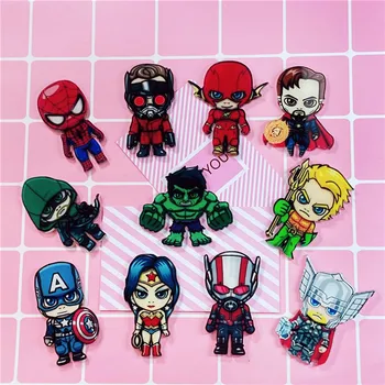 

1PCS lovely America super hero Cartoon Icons on The Pin Kawaii Icon Badge on Backpack Badges for Clothing Acrylic Badges