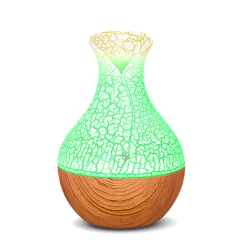 

DEKAXI 130ml USB aroma oil diffuser wood electric humidifier ultrasonic air humidifier aromatherapy LEDlight mist maker for home