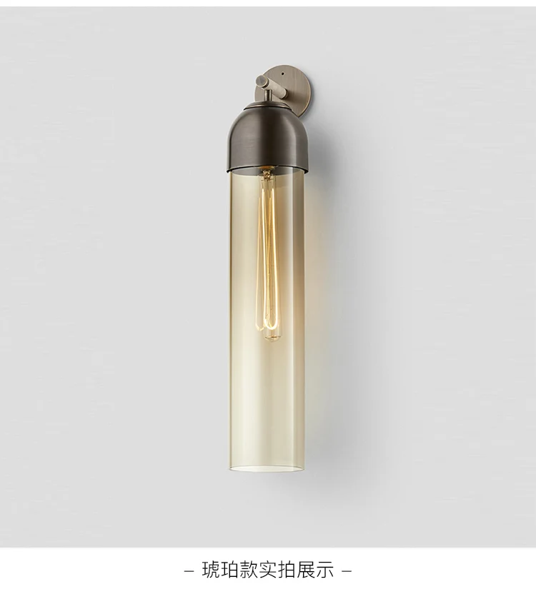 Постмодерн минималистичный светодиодный настенный светильник из голубого стекла в стиле арт-деко дизайнерская гостиная прихожая