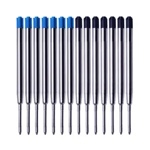 Recharges de stylo en métal, 9.9mm, 0.7 cm, 20 pièces, tiges de recharge spéciales remplaçables pour stylo à bille, pour écriture, papeterie scolaire et de bureau