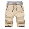 2024 Summer Casual Shorts Men Cotton Cargo Shorts Elastic Waist Drawstring Beach Board Shorts M-4XL Plus size Drop Shipping 4