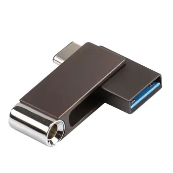 

3 In 1 Type-C USB 3.0 Capacity U Disk Memory Stick Pen Drive Alloy Disk for Android Smartphone tablet PC