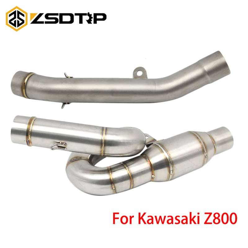 ZSDTRP для Kawasaki Z800 2013- средняя выхлопная труба мотоцикла Соединительная труба