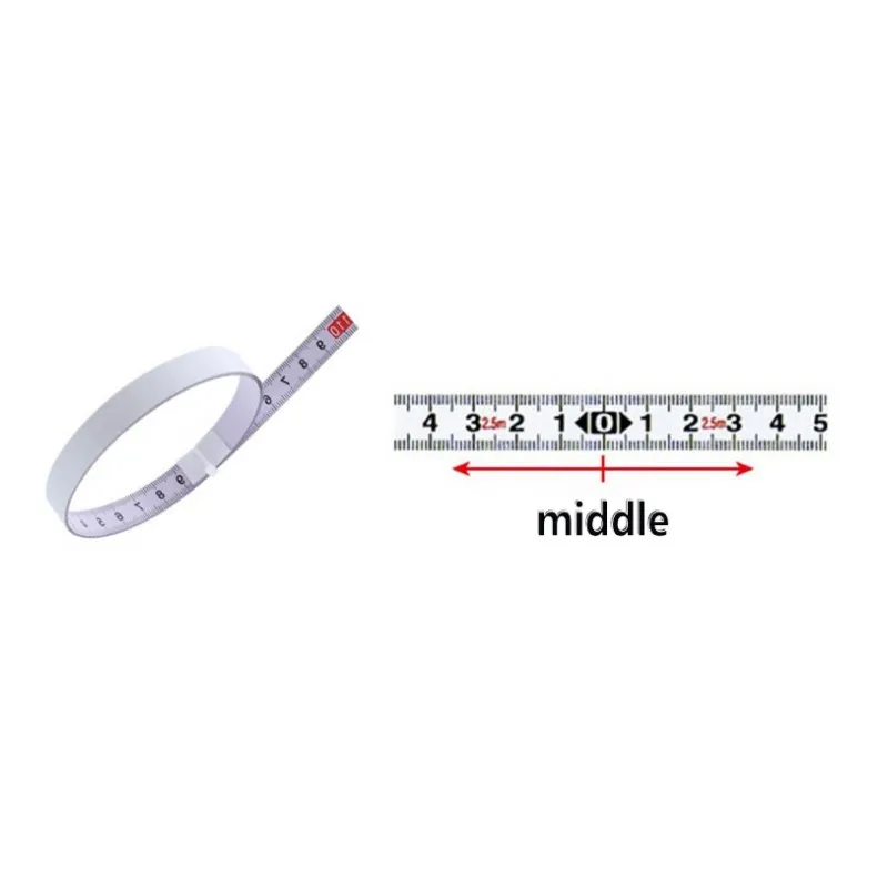 middle ASCENDAS 1 м 2 м 3 м 5 м нержавеющая сталь Торцовочная самоклеящаяся дорожка рулетка для Т-образной дорожки станок пила стол деревообрабатывающий инструмент CS-014 - Цвет: middle
