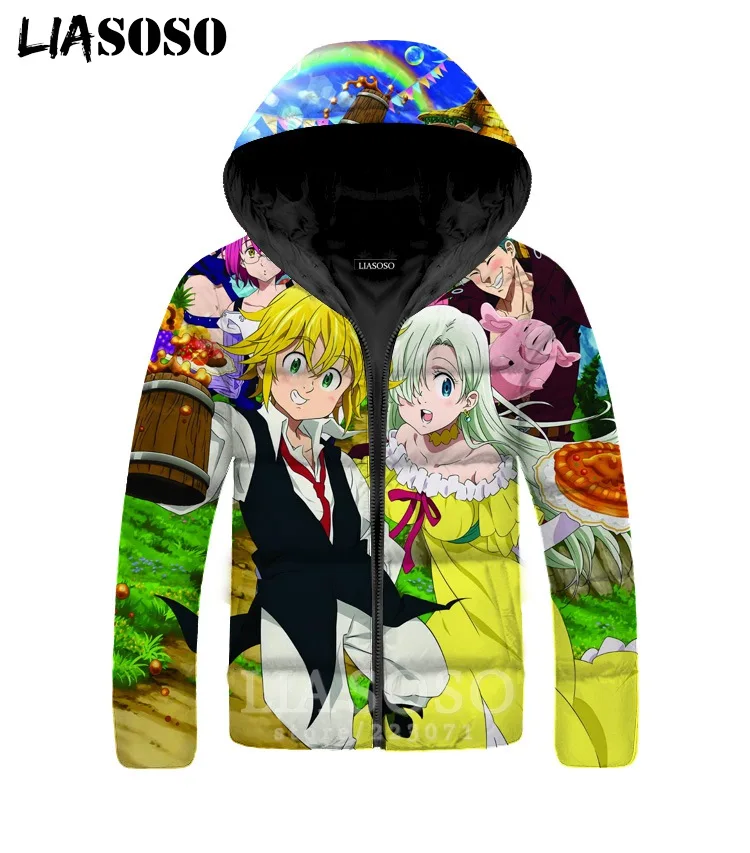 Куртка The Seven Deadly Sins для мужчин и женщин Estarossa 3D принт аниме плюс бархат утолщение молнии толстовки теплый пуховик пальто A325 - Цвет: 15