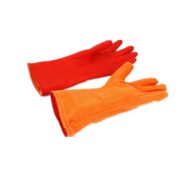 Kitchen Rubber Cleaning Gloves with Warm Lining Household Thickening PU Waterproof Dishwashing Latex Glove Large Apr10 (2)