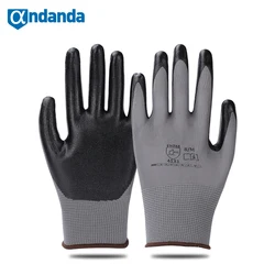Andanda – gants de travail, en Nylon et Polyester lisse de calibre 13, en NBR, M, L, XL, pour la Construction et le jardinage 