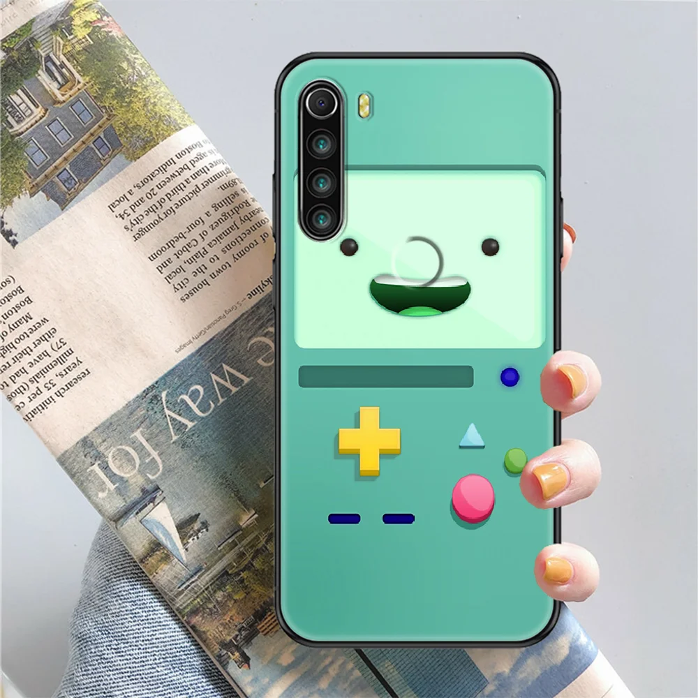 Cartoon Adventure Time Phone case For Xiaomi Redmi Note 7 7A 8 8T 9 9A 9S 10 K30 Pro Ultra black trend hoesjes art Etui luxury 