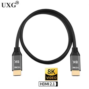 

HDMI 2.1 Short Cable 8K 60Hz 4K 120Hz 48Gbps ARC MOSHOU HDR Video Cord Cable for Amplifier TV PS4 NS Projector High Definition