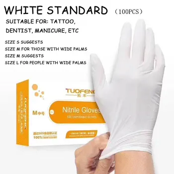 

Left and Right Hand Glove100Pcs 5 Colors Disposable Gloves Latex Universal Kitchen/Dishwashing/Medical /Work/Rubber/Garden Glove