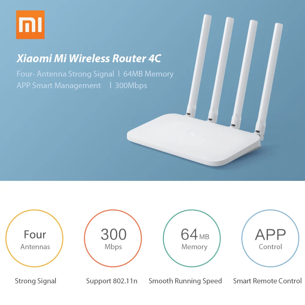 Xiaomi wifi router 4c