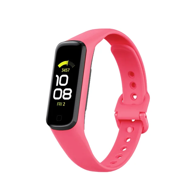 Silicone Sport Band Strap For Samsung Galaxy Fit 2 SM-R220 Watch Bracelet Replacement Watchband Correa For Samsung Galaxy Fit2 Hot Pink