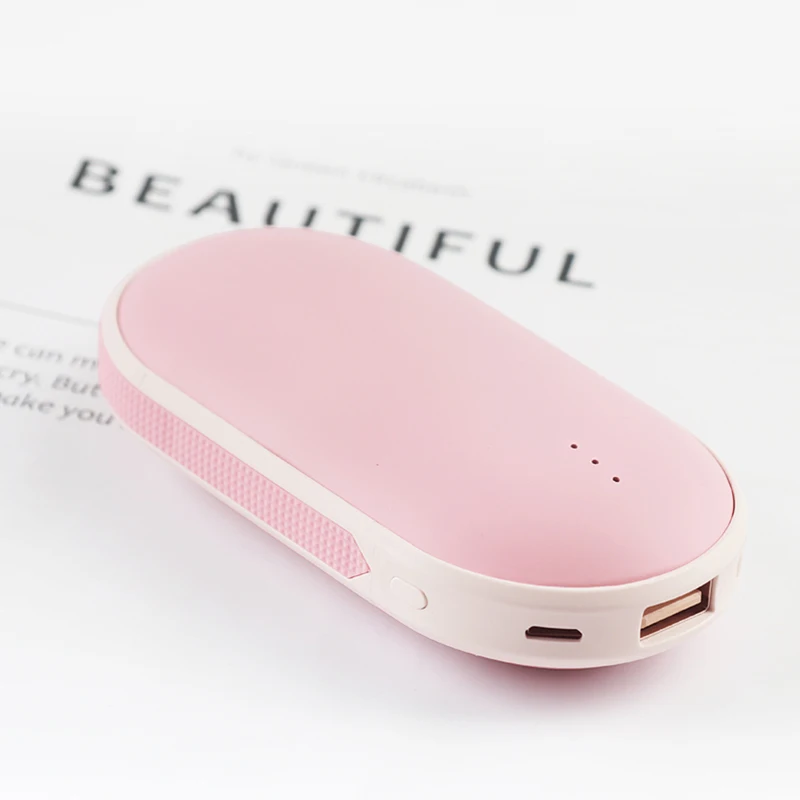 Зарядка от USB, грелка для рук, 5200 мА/ч, внешний аккумулятор, 5 В, мини, портативный, удобный, карманный грелка для рук, двухсторонний, быстрый нагрев