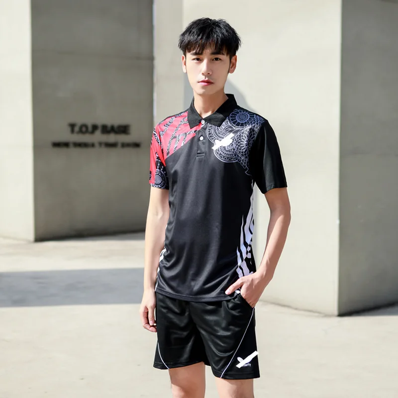 Быстросохнущая рубашка для бадминтона мужские и женские футболки поло