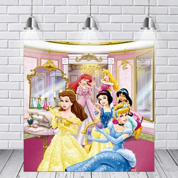 

Mirror Dressing Room Fairy Princess Snow White Cinderella Belle Jasmine Photography Studio Backgrounds Backdrops Vinyl