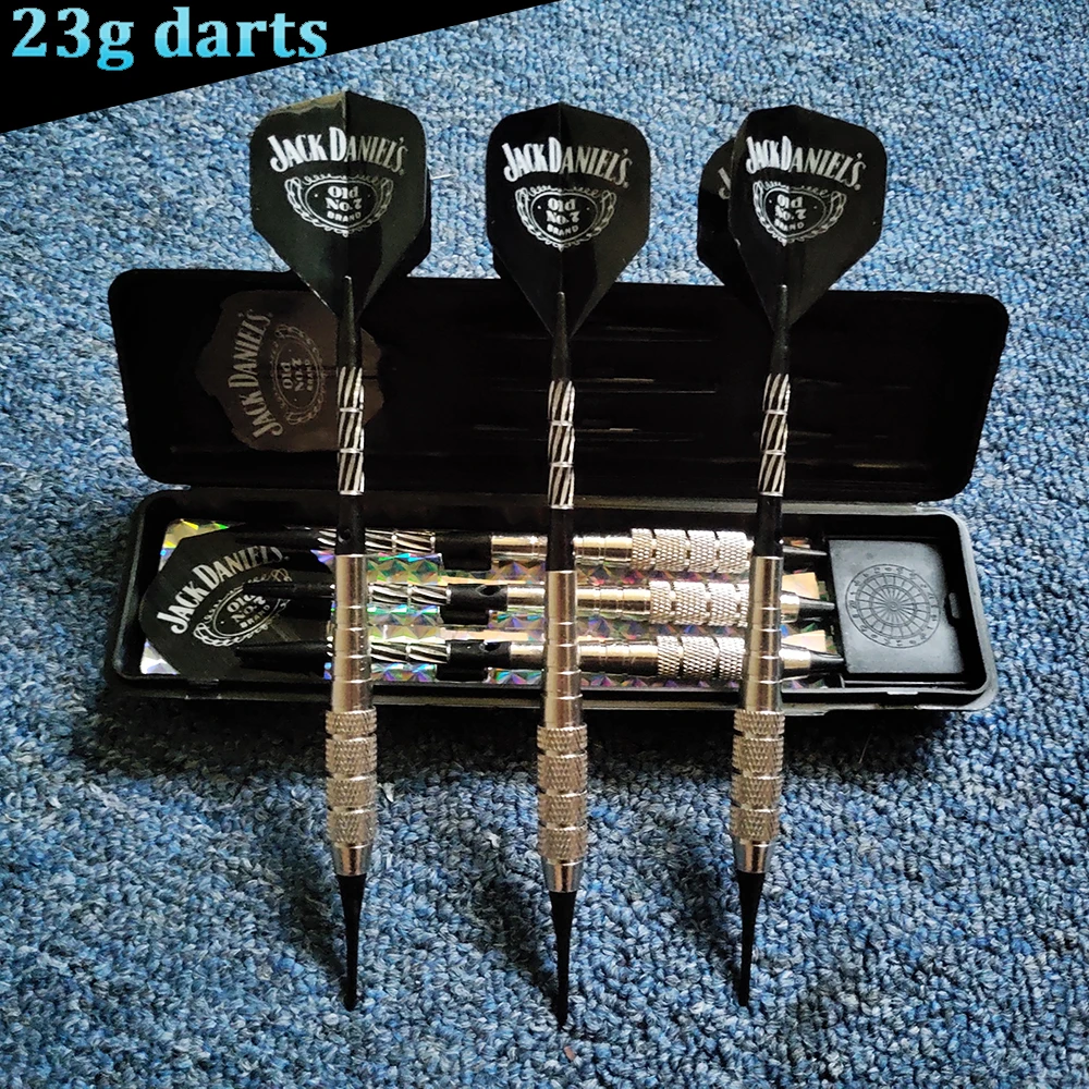3 uds 23g profesional suave punta Dardos voladores de aluminio Shanks para Dardos de tiro al aire libre objetivo Dardos