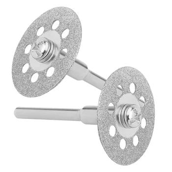 

New 20Pcs Diamond Cutting Wheel(22Mm)with 4Pcs 402 Mandrel(3Mm)and Screwdriver for Dremel Rotary Tools