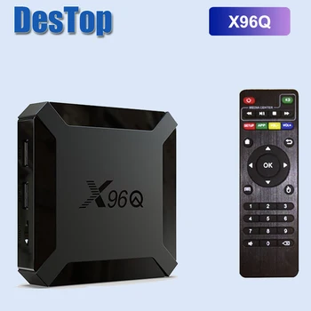 

50pcs /lot X96Q Android 10.0 TV Box 4K HD2.0 1080P Allwinner H313 Quad Core 8GB 16GB H.265 Wifi 2.4G Media Player Set Top Box