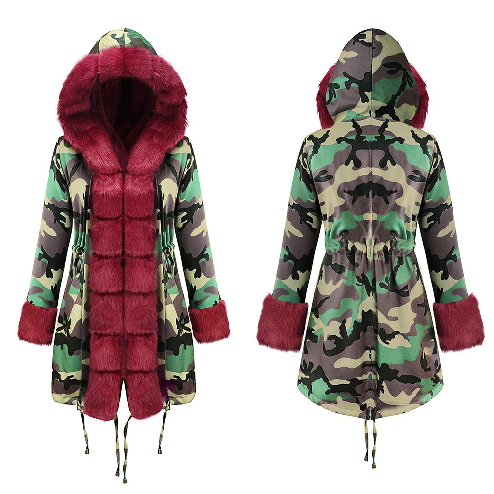Модная зимняя куртка для женщин, пальто из натурального меха норки, меховой воротник, свободные длинные парки, Большая Меховая верхняя одежда, съемная