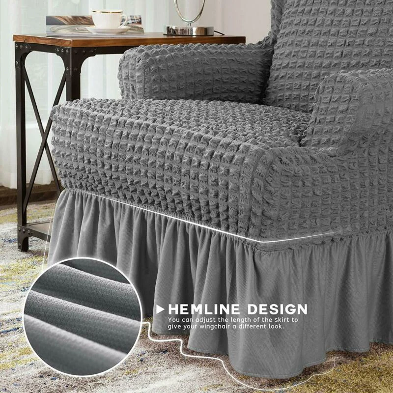 Домашний декор Wingback Чехол для стула Универсальный стрейч дисплей мебель протектор