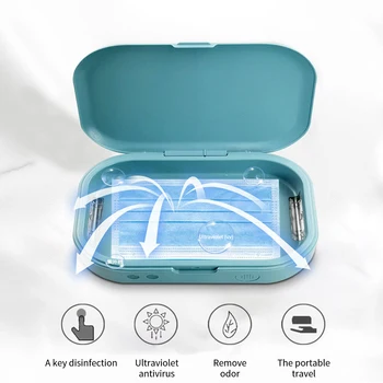 

UV Disinfection Box Smartphone Sterilizer USB Ultraviolet Disposable Masks Disinfector Toothbrush Sterilization Box Case Healthy