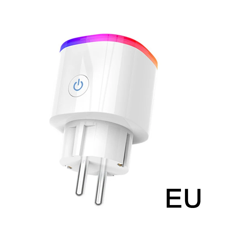 EU Plug RGB Wifi Smart Plug умный выбор времени переключатель голосового приложения дистанционное управление беспроводной Wifi умная розетка для Amazon Alexa Google Home - Цвет: EU Plug