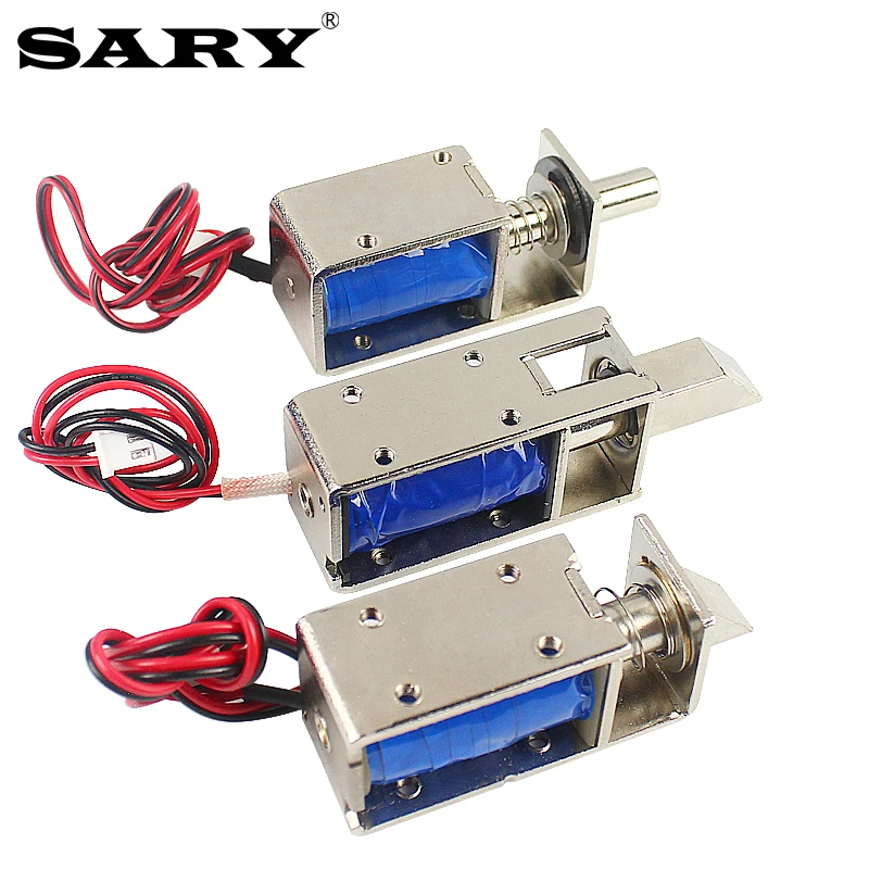 전기 제어 잠금 장치 DC12V 전자 잠금 장치 도어 잠금 장치 솔레노이드 코일 소형 전자석 자기 잠금 장치