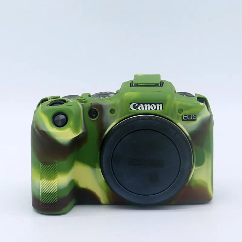 Camouflage Силиконовая кожа брони чехол Защитная крышка для Canon EOS RP беззеркальная цифровая камера только - Цвет: Camouflage