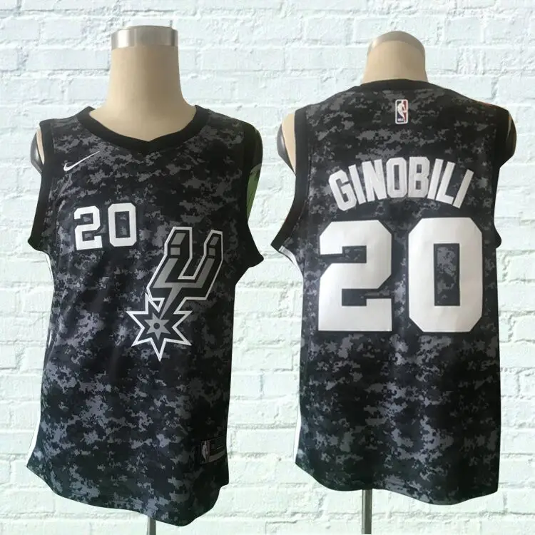 As photo Baskeball San Antonio Tim Duncan Parker David Robinson lamarcos Aldridge Manu Ginobili DeMar DeRozan женские Молодежные Трикотажные шорты - Цвет: As photo