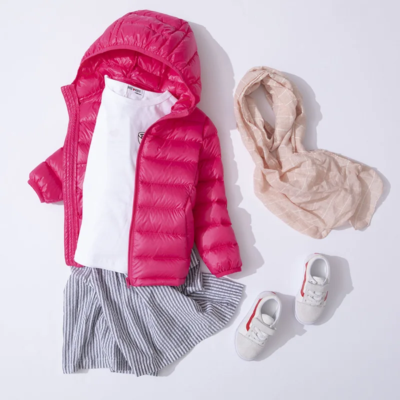 

2019 New Children Light Down Children Clothing White Duck Down Light Down Jacket Winter Coat