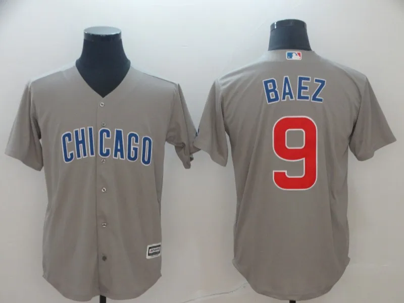 Chicago men Javier Baez 9 Anthony Rizzo 44 Kris Bryant 17 Willson Contreras 40 Yu Darvish 11 игрок Джерси - Цвет: AS photo