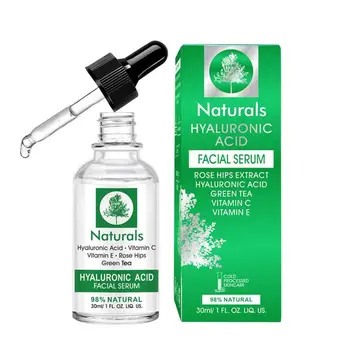

Hyaluronic Acid Serum Vitamin C Acne Treatment Shrink Pore Plants Serum Moisturizing Whitening Face Serum Skin Care 30ml