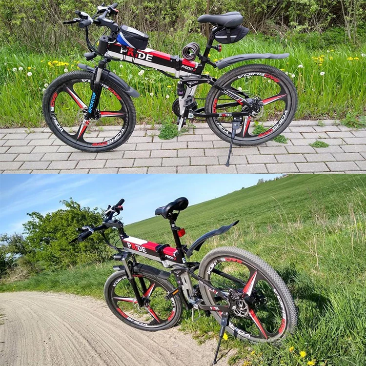 Electric Bike 48V 12.5Ah Built-In Lithium Battery 26inch Electric Bicycle Folding 400W Powerful Motor Mountain Bike Cycling