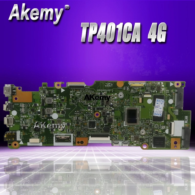 

TP401CA motherboard For Asus VivoBook Flip 14 TP401C TP401CA laptop motherboard I7-7Y75 CPU 4GB RAM 128G SSD