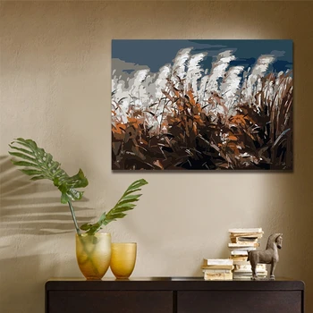 

DIY Coloring paint by numbers Natural scenerypaintings by numbers Living room decoration