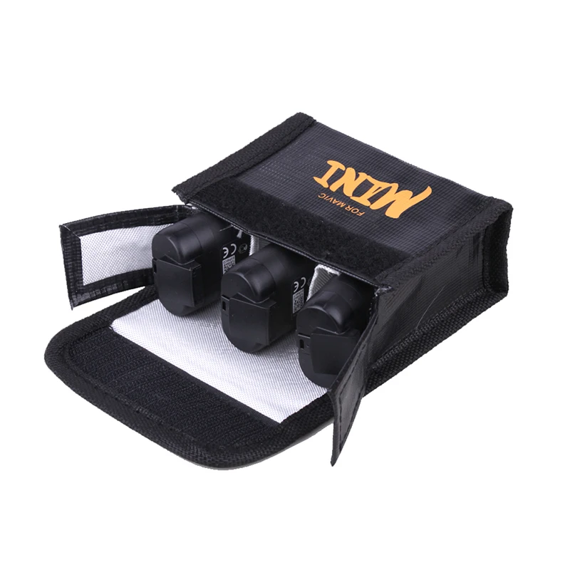 Crazy Sale PYI mavic drone Battery case explosion-proof safety bag Storage sleeve for dji mavic mini drone Accessories 