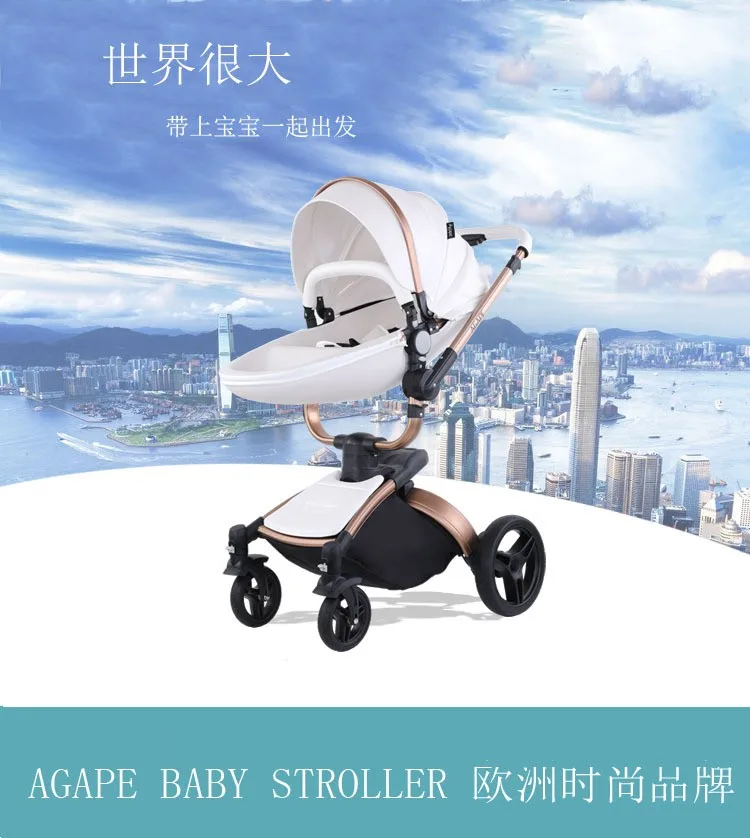 Moda Passeggino 3 In 1 Triciclo Girello Paesaggio Alto Passeggino Passeggini Pieghevoli Carrello Per Bambini Kinderwagen Poussette