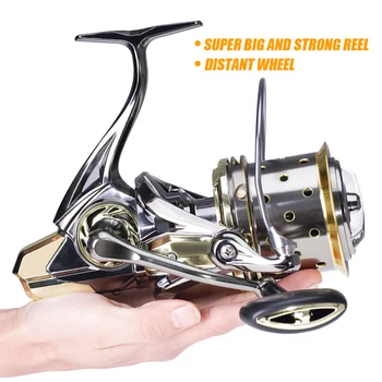 2022 Full Metal Fishing Reel Freshwater Spinning Coil Saltwater Carp 16+1BB Max Drag 25kg Peche De La Carpe Moulinet Peche 3