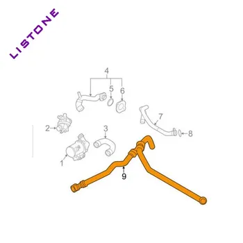 

11537581870 Radiator Hose For BMW F10/F11/F18/F02/F01