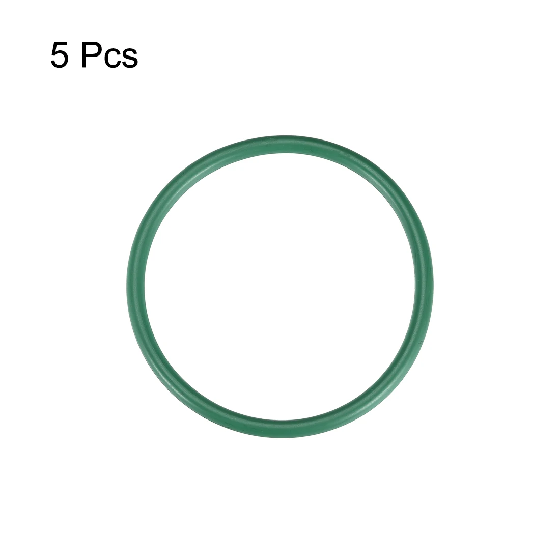 uxcell 5Pcs Fluorine Rubber O Rings Seal Gasket Prevent Leaks in Plumbing Machinery Hydraulic and Pneumatic Repair Green
