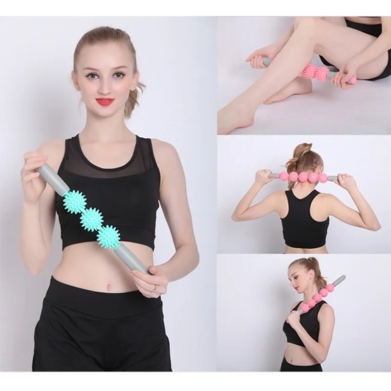 

Muscle Roller Anti-Cellulite Massager Trigger Point Stick Body Foot Face Leg Slimming Tool Pilates Yoga Gym Exercise Equipment