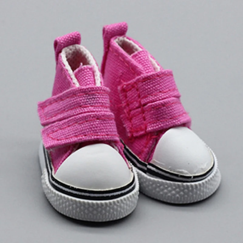 BJD Doll Accessories 5cm High Top Canvas Sneakers Casual Assorted Shoes for 1/6 Dolls