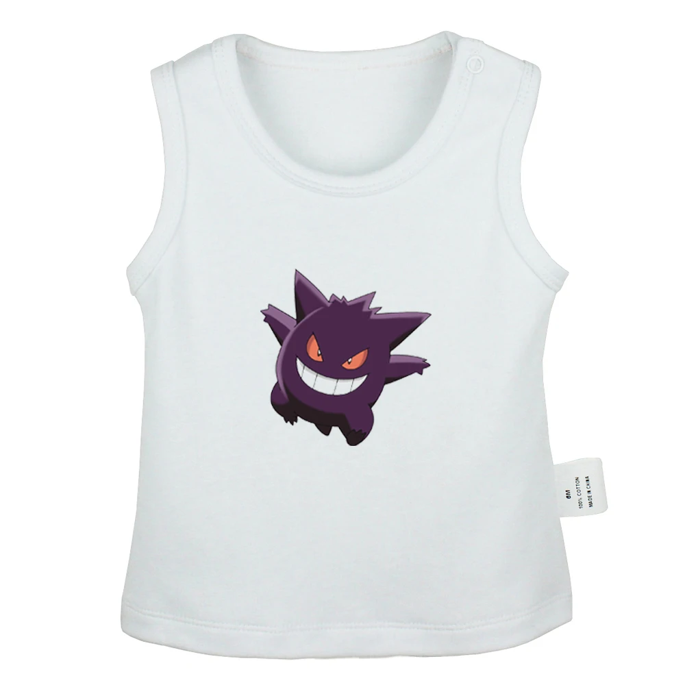 JbBabyYV949W Мультфильм Покемон Togepi Jigglypuff Chansey Ditto Gengar Lickitung новорожденных детские майки футболки для малышей жилет без рукавов Одежда для младенцев - Цвет: JbBabyYV949W