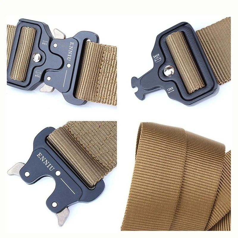 Army Tactical Belt Training Belt Men Outdoor Training Waistband Multifunction Hunting Ceintures Waist Strap