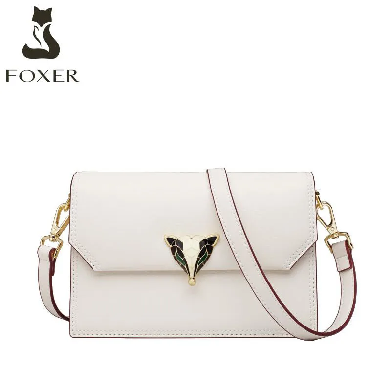 FOXER Women leather shoulder crossbody bags for women luxury handbags women bags designer bags famous brand women bags new