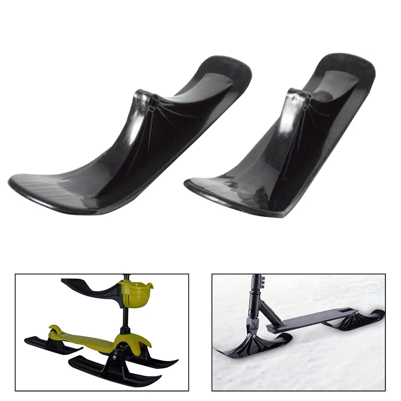 

2Pcs Snow Scooter Ski Kids Skate Board Sled Scooter Winter Cycling Universal Sled Skiing Board Riding Scooter Replacement Parts