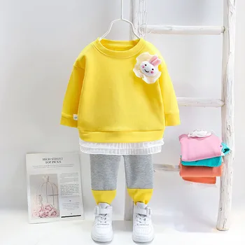 

Baby Girls Clothes For Toddler Clothing Sets 2020 Autumn Sweet Long Sleeve T-Shirt + Pants 2pcs Casual Outfits