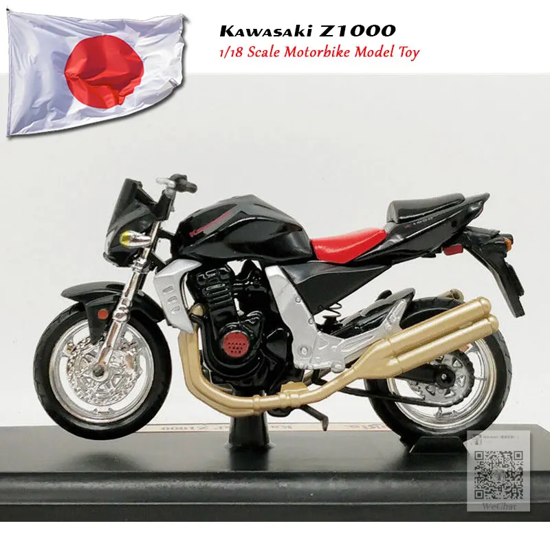 6 шт./лот MAISTO 1/18 масштаб KAWASAKI Z1000 мотоцикл, отлитый под давлением металлический мотоцикл модель ручной работы игрушка для коллекции, подарок, дети