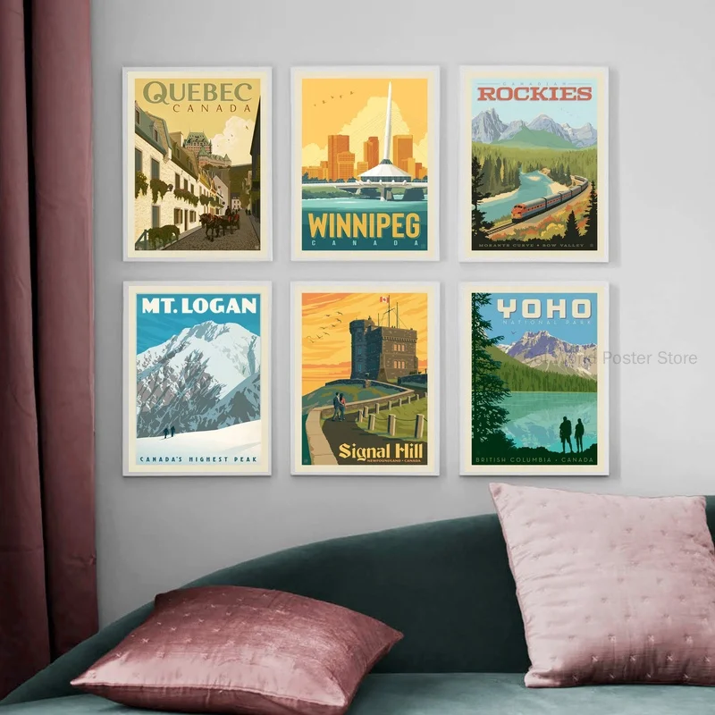 Canada Quebec,winnipeg,rockies,mt. Logan,signal Hill, Yoho National