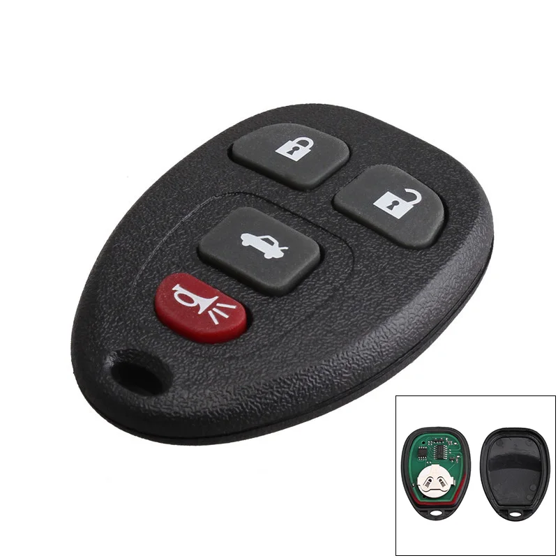 

4 Button Remote Car Key Fob Shell Case 315Mhz For Chevrolet Malibu Cobalt Buick Allure LaCrosse KOBGT04A Replacement Keyless Ke